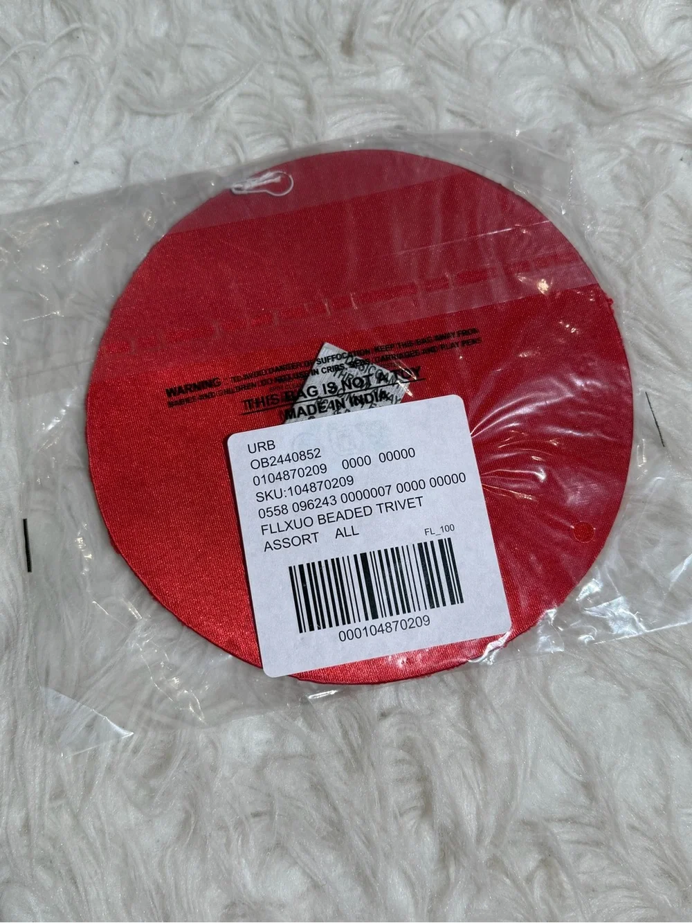 NWT For Love and Lemons Beaded Trivet Cookware Colorful Spring Summer Strawberry